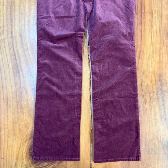 NEW NYDJ Women's Pants 8 Velvet Marilyn Straight Stretch Burgundy Lift W16 - Picture 7 of 8